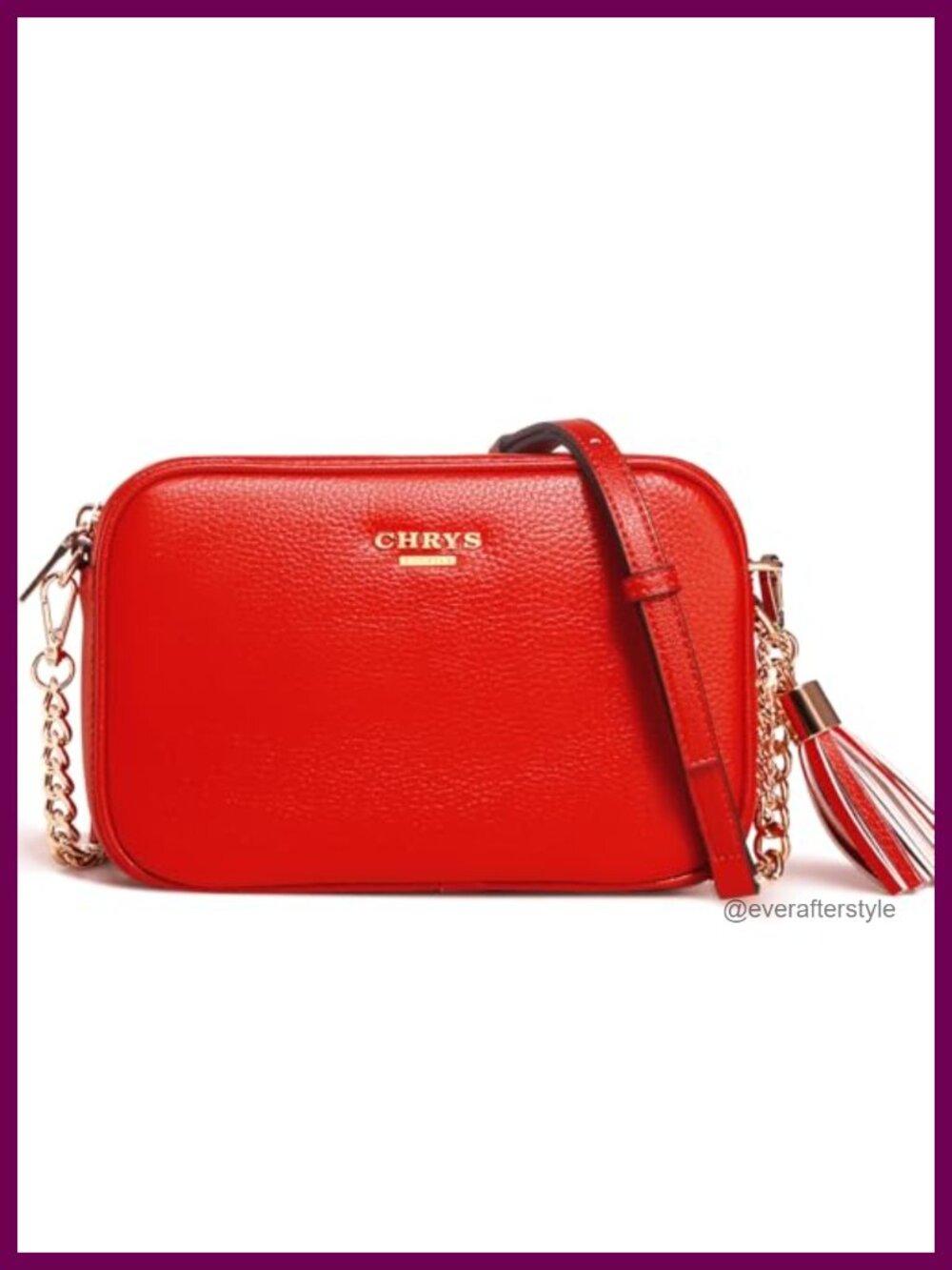 Genuine Leather Crossbody Bag Small Soft Adjustable Tassel Purse